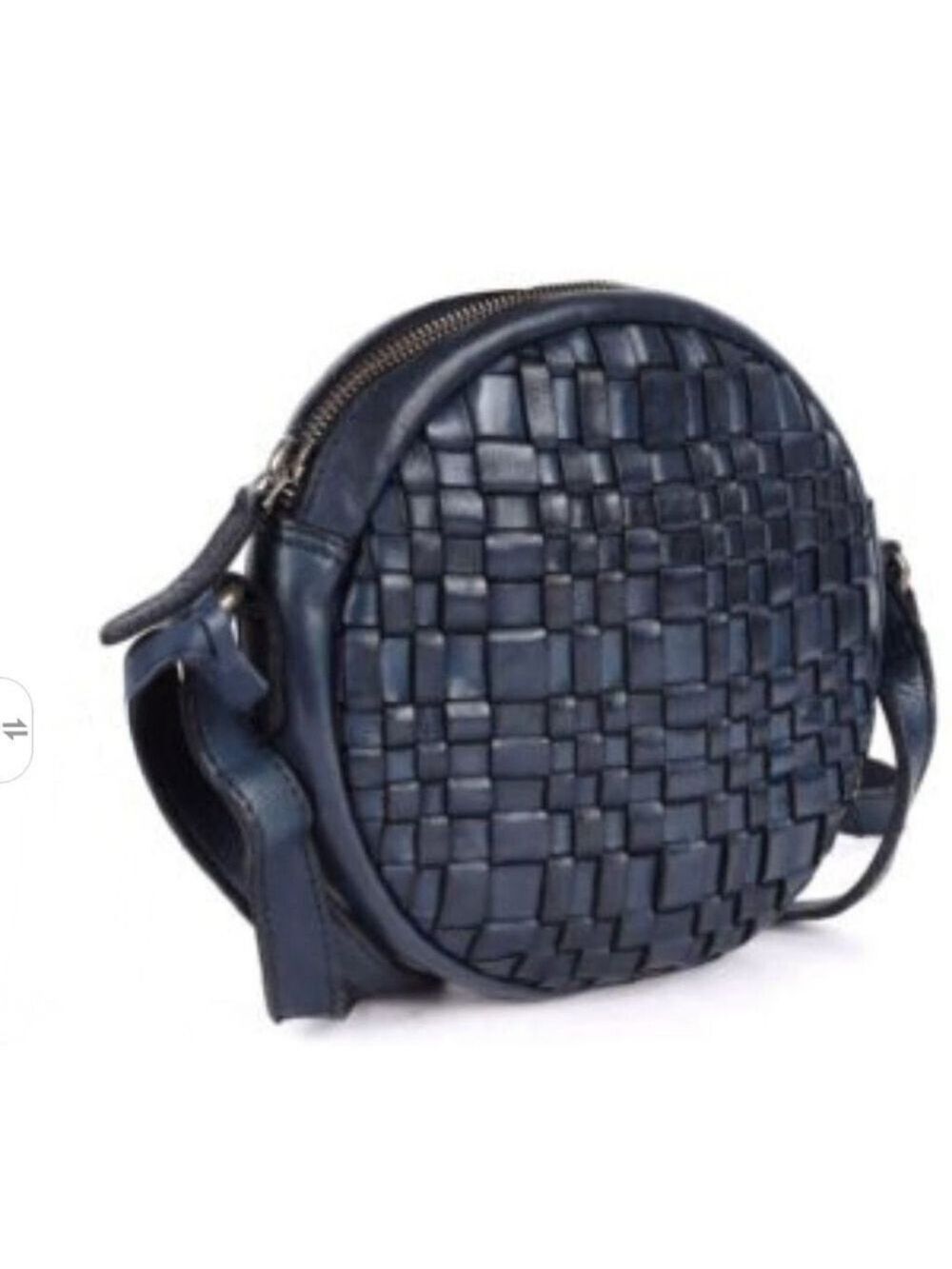 Valencia Holland Naomi Basketweave Leather Crossbody